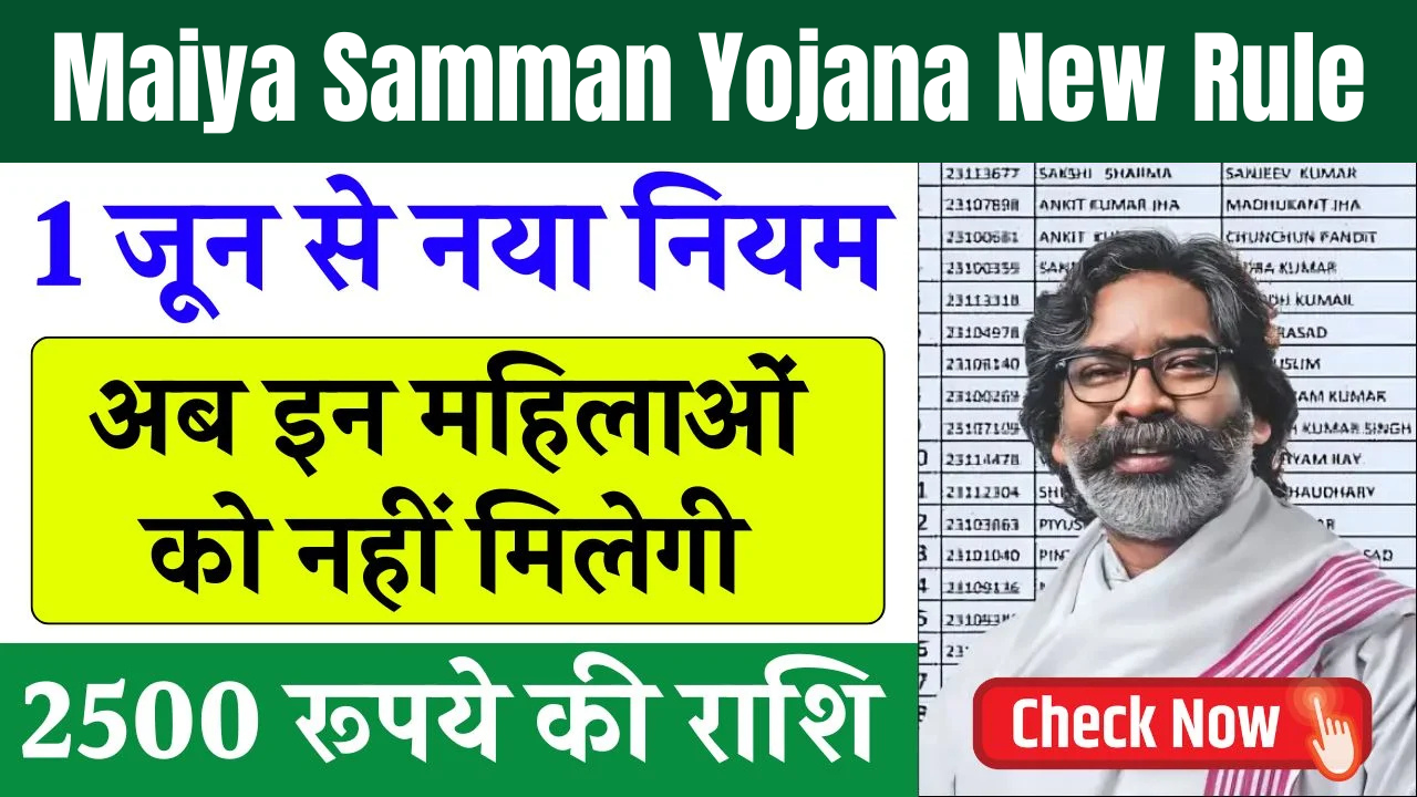 Maiya Samman Yojana 2025